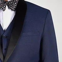 Steve Harvey Mens Stretch Fabric Classic Fit Geometric Suit Jacket