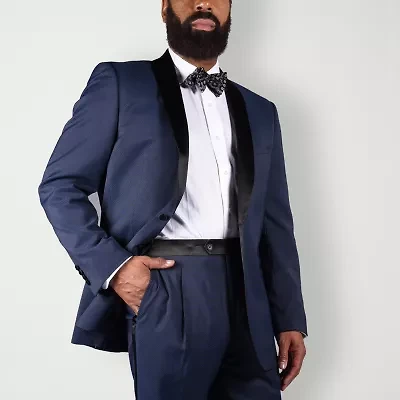 Steve Harvey Mens Stretch Fabric Classic Fit Geometric Suit Jacket