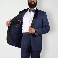 Steve Harvey Mens Stretch Fabric Classic Fit Geometric Suit Jacket