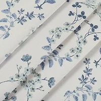 Fieldcrest Heritage Davina Vine Floral Grommet Top Energy Saving 100% Blackout Single Curtain Panel