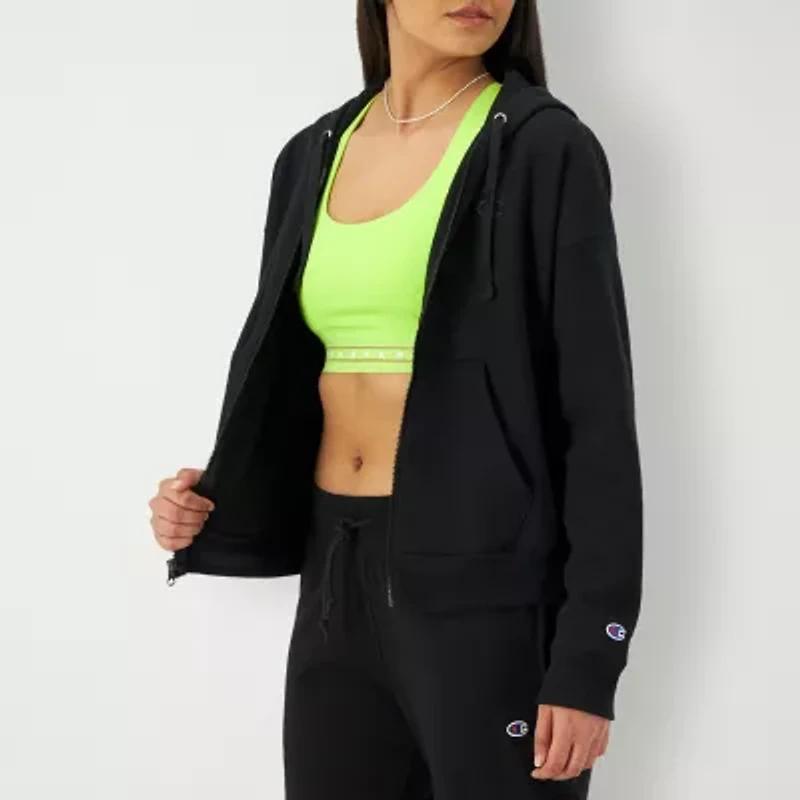 Champion Powerblend Womens Long Sleeve Zipper Active Hoodie