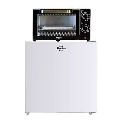 White Flat Back Countertop Fridge/Freezer And A 1000W Convection Oven