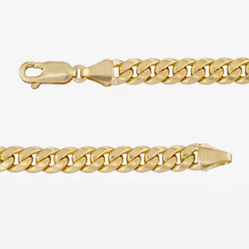 Made in Italy Unisex Adult 14K Gold Inch Curb Chain Necklace
