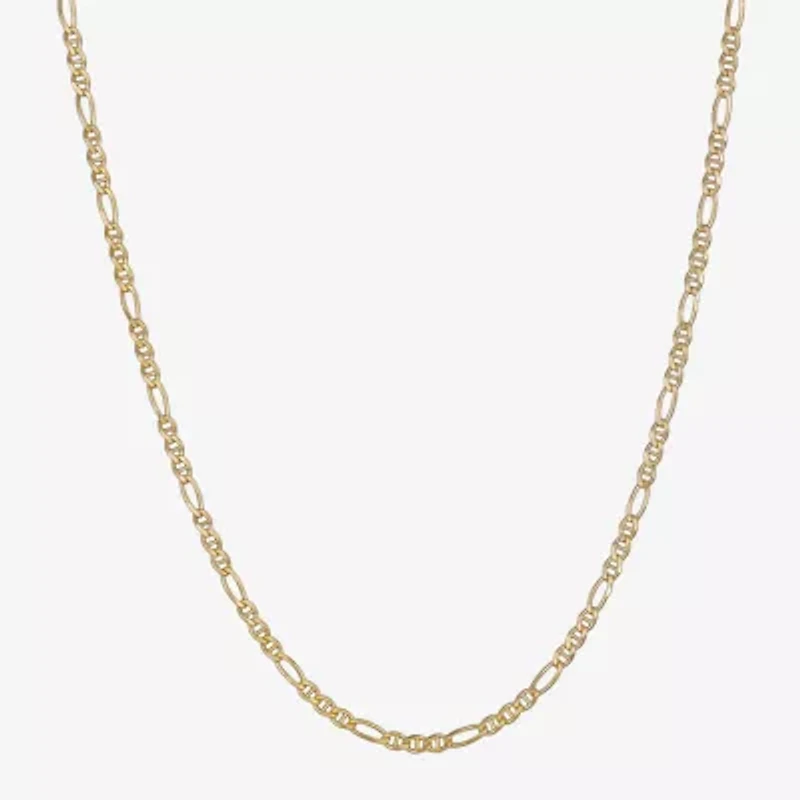 Made in Italy Unisex Adult 14K Gold 18 Inch Fashion Chain Necklace