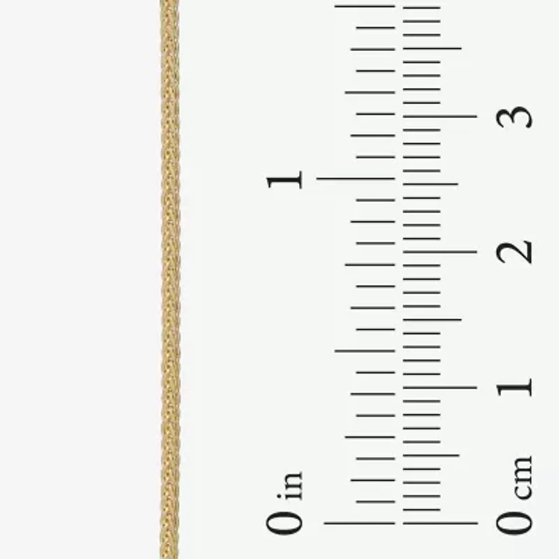 Made in Italy Womens 14K Gold 18 Inch Wheat Chain Necklace