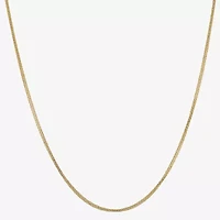 Made in Italy Womens 14K Gold 18 Inch Wheat Chain Necklace