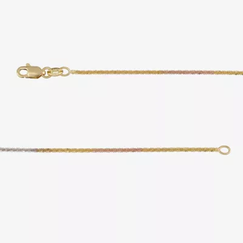 Made in Italy Womens 14K Gold 18 Inch Fashion Chain Necklace