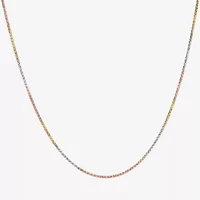 Made in Italy Womens 14K Gold 18 Inch Fashion Chain Necklace