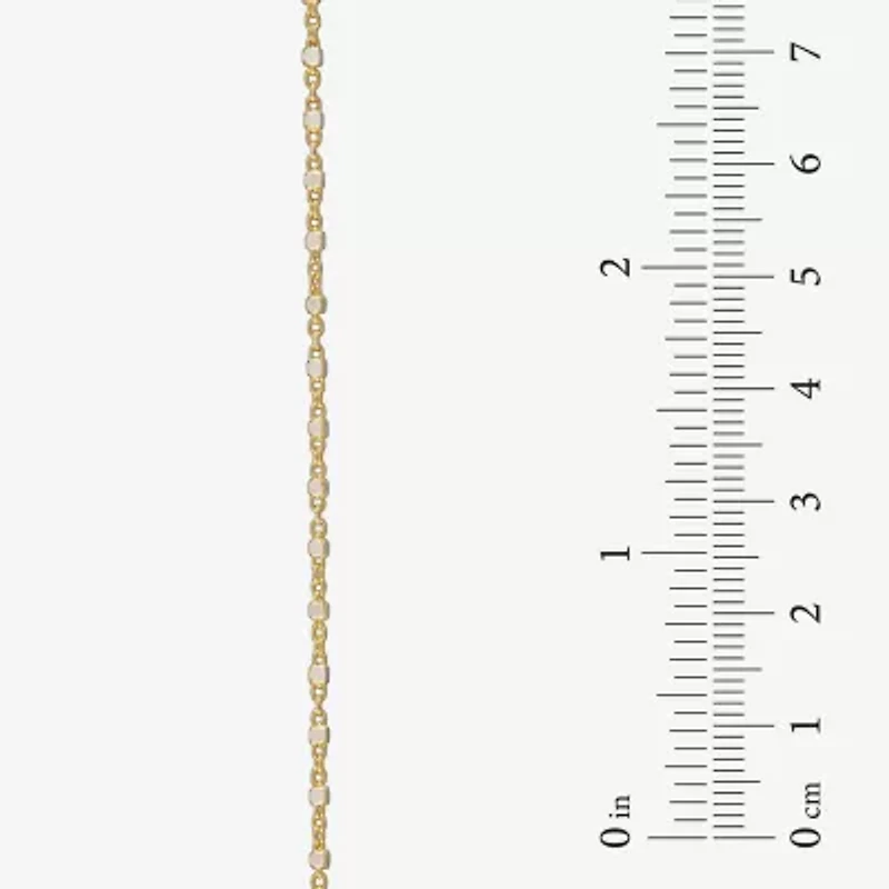 Made in Italy Womens 14K Gold 18 Inch Fashion Chain Necklace