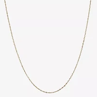 Made in Italy Womens 14K Gold 18 Inch Fashion Chain Necklace