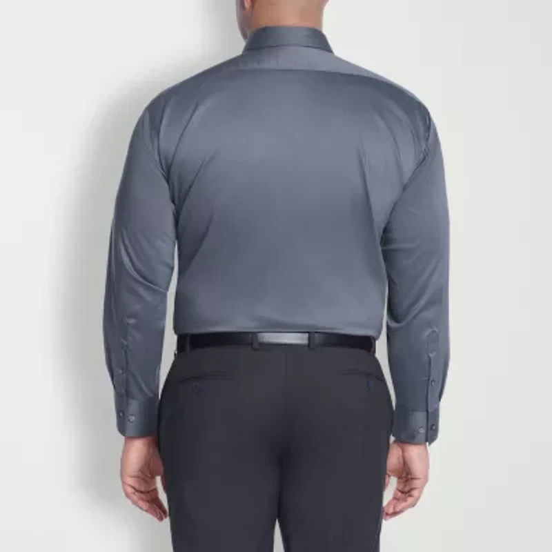 Van Heusen Big and Tall Ultra Flex Mens Regular Fit Wrinkle Free Long Sleeve Dress Shirt