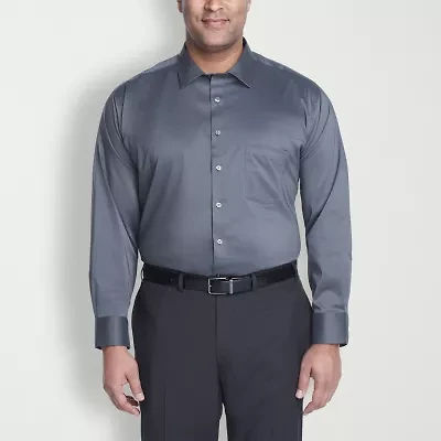Van Heusen Big and Tall Ultra Flex Mens Regular Fit Wrinkle Free Long Sleeve Dress Shirt