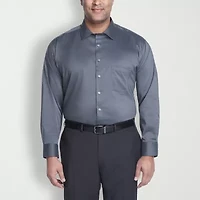 Van Heusen Big and Tall Ultra Flex Mens Regular Fit Wrinkle Free Long Sleeve Dress Shirt