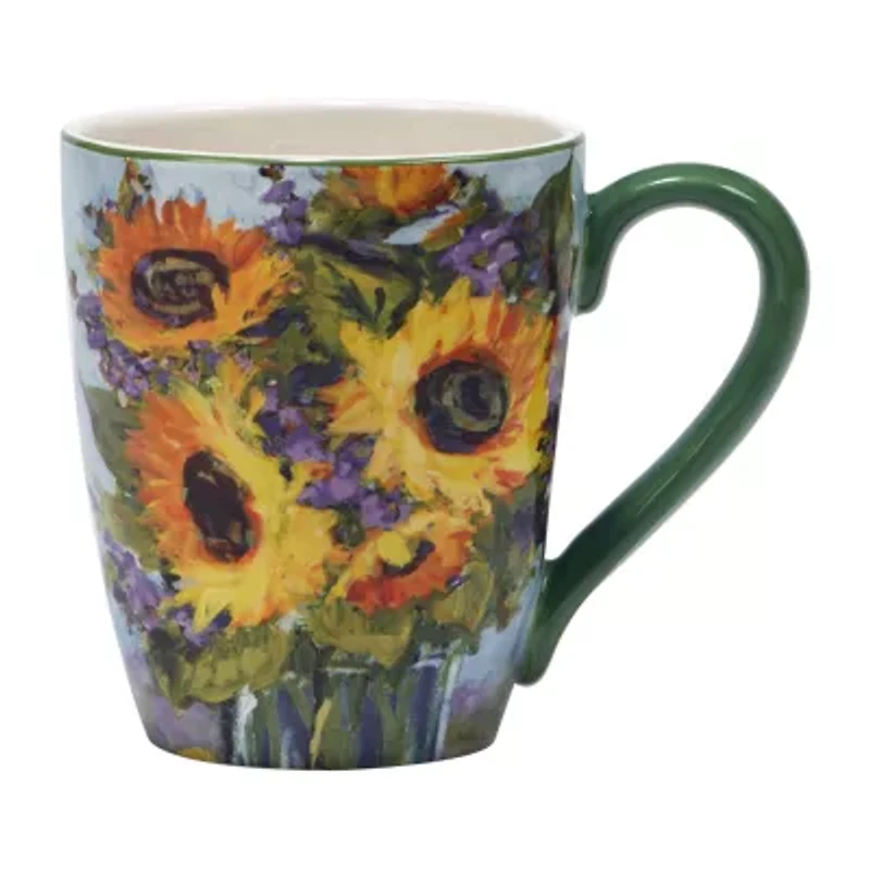 Certified International Sunflower Bouquet 4-pc. Coffee Mug