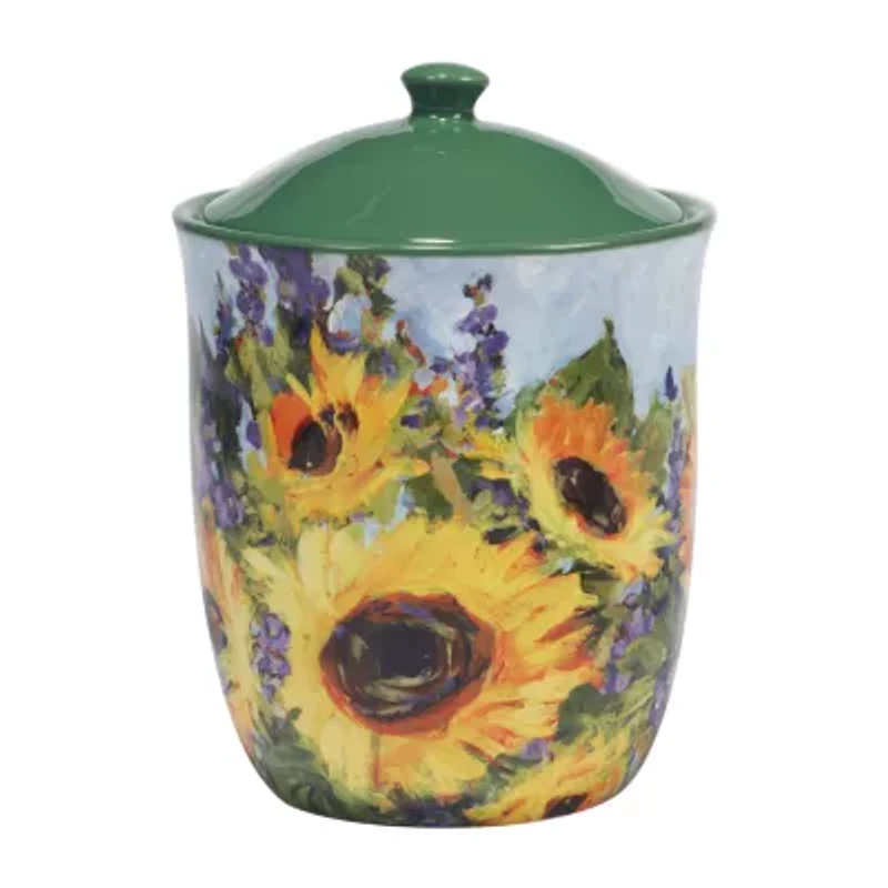 Certified International Sunflower Bouquet 3-pc. Canister