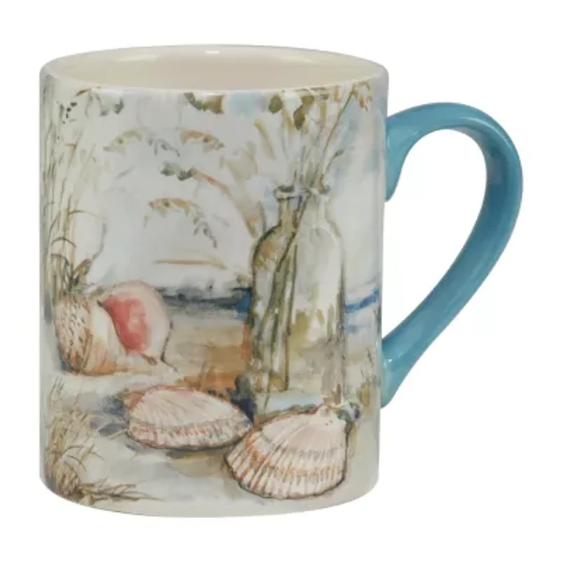 Certified International Coastal Landscape 4-pc. Coffee Mug