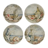 Certified International Coastal Landscape 4-pc. Earthenware Soup Bowl