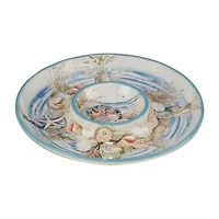 Certified International Coastal Landscape Earthenware Chip & Dip Sets