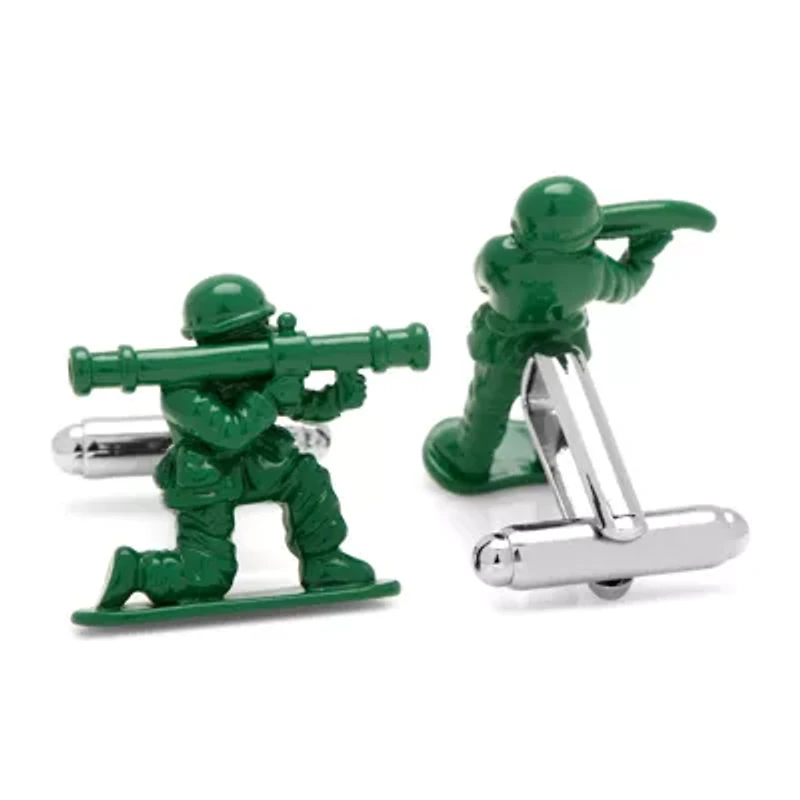 Green Army Men Cuff Links