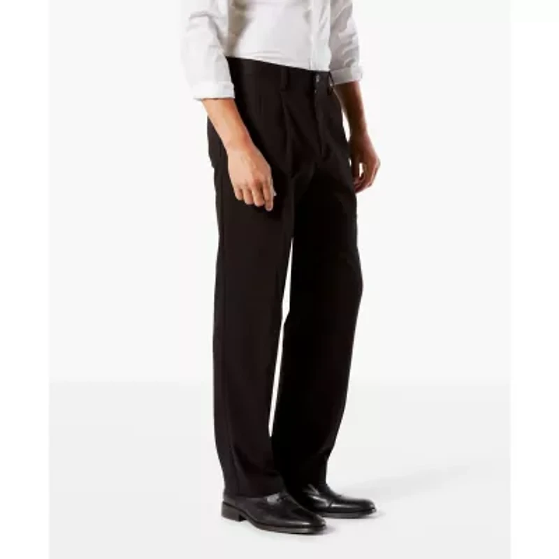 Dockers Easy Khaki With Stretch Mens Comfort Waistband Classic Fit Pleated Pant