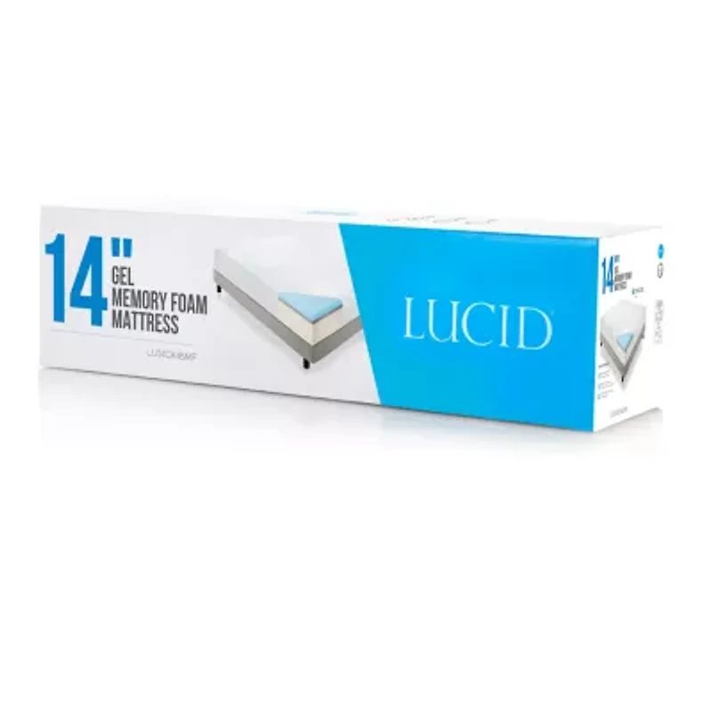 LUCID 14" Memory Foam Mattress