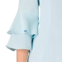 Giovanna Signature Womens Embellished 3/4 Sleeve Shift Dress