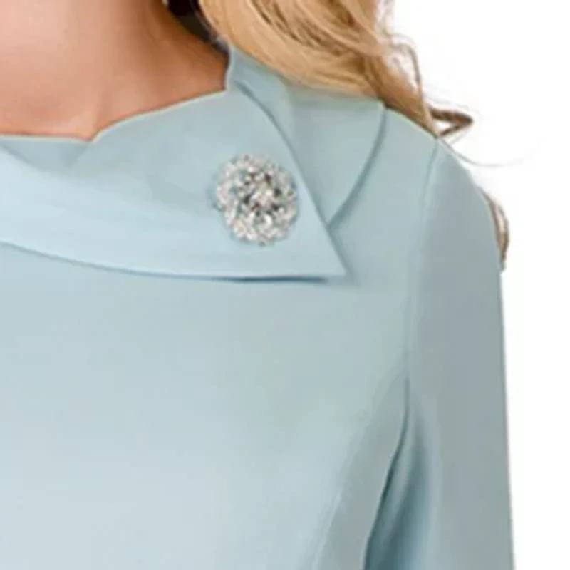 Giovanna Signature 3/4 Sleeve Shift Dress - Plus