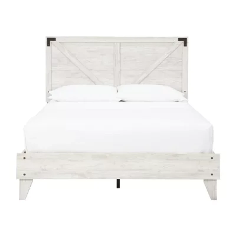 Signature Design By Ashley Shawburn Crossbuck Panel Platform Bed