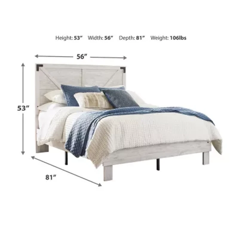 Signature Design By Ashley Shawburn Crossbuck Panel Platform Bed