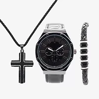 Mens Black 3-pc. Watch Boxed Set Mac7097jc