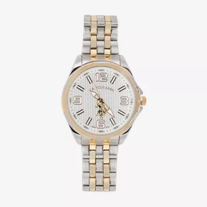 U.S. Polo Assn. Mens Two Tone Bracelet Watch Usc80718jc