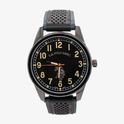 U.S. Polo Assn. Mens Black Strap Watch Usc50620jc