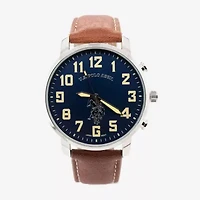 U.S. Polo Assn. Mens Brown Strap Watch Usc50621jc
