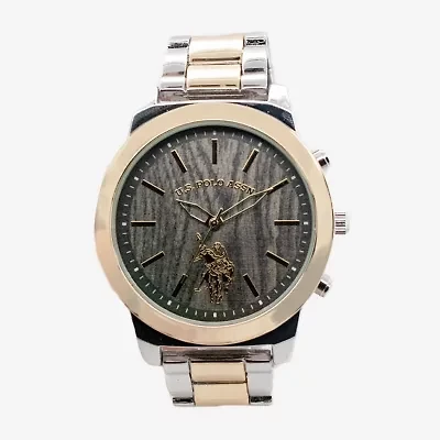U.S. Polo Assn. Mens Two Tone Bracelet Watch Usc80719jc