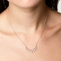 Womens 1/2 CT. T.W. Natural White Diamond 14K Gold 15 Inch Pendant Necklace