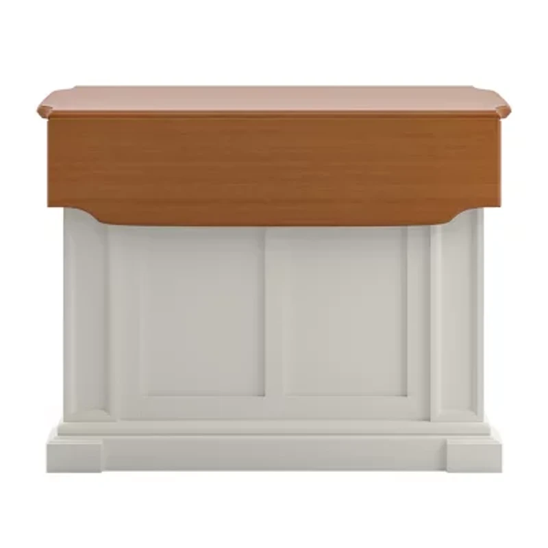 Homestyles Americana Drop Leaf Wood-Top Kitchen Island