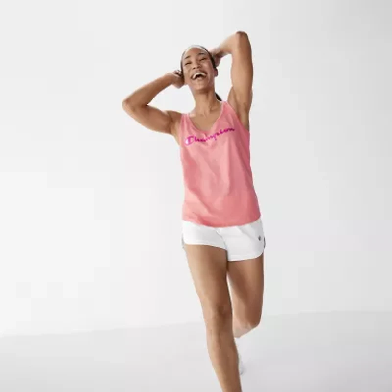 Champion Juniors Womens Mid Rise Moisture Wicking Running Short