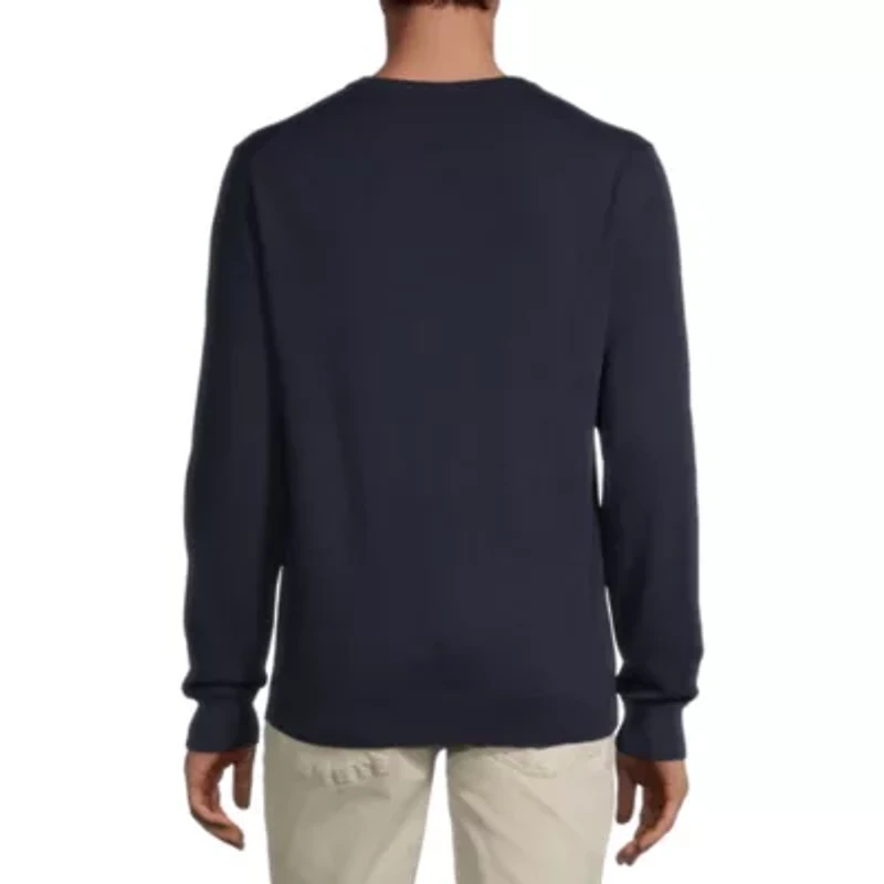Stafford 100% Merino Wool Mens V Neck Long Sleeve Pullover Sweater