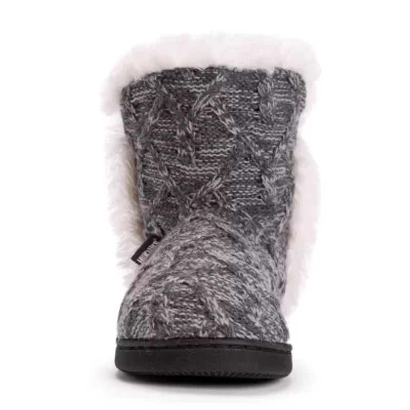 Muk Luks Womens Bootie Slippers