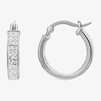 Inside-Out Crystal Hoop Earrings 2-Pair Set