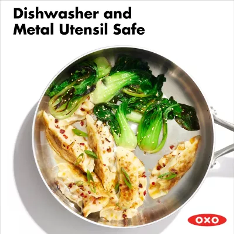 OXO Mira 3-Ply Stainless Steel 3.25-qt. Covered Saute Pan