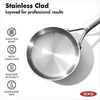 OXO Mira 3-Ply Stainless Steel  4-pc. Sauce Pan Set