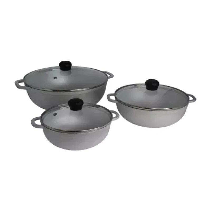 IMUSA Basic 6-pc. Caldero Set with Glass Lids