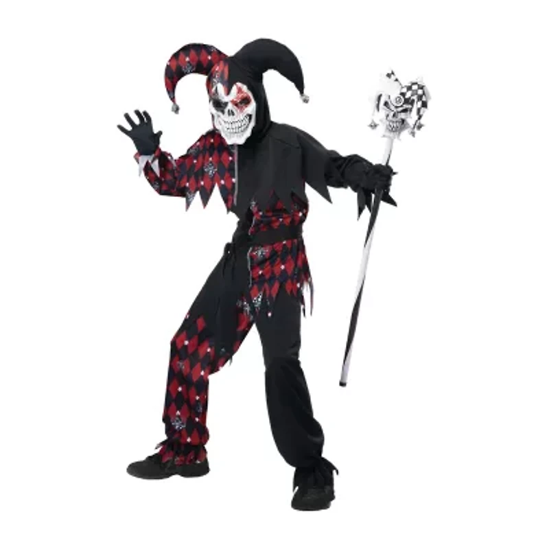Little & Big Kid Boys Sinister Jester Costume