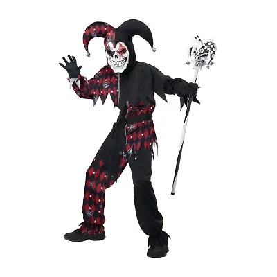 Little & Big Kid Boys Sinister Jester Costume