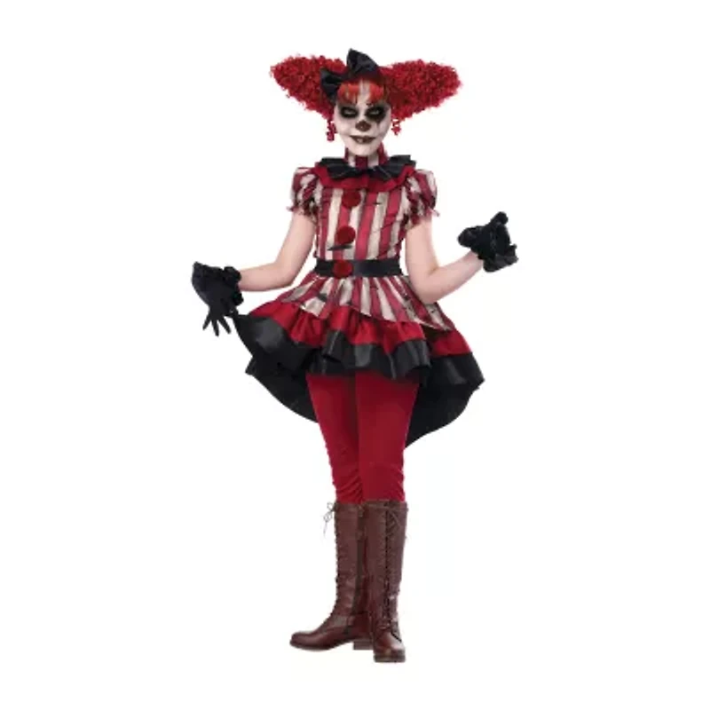 Little & Big Kid Girls Wicked Clown Costume