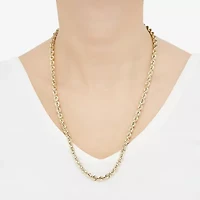 Mens 14K Gold 22 Inch Rope Chain Necklace