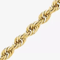Mens 14K Gold 22 Inch Rope Chain Necklace