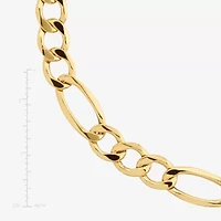 Made in Italy Mens 14K Gold 22 Inch Figaro Chain Necklace
