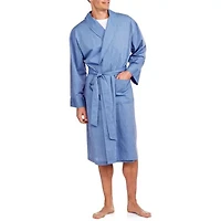 Hanes Mens Long Sleeve Mid Length Robe